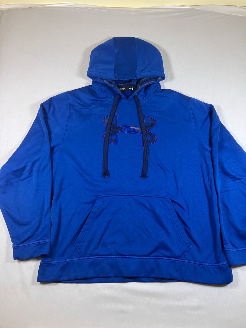 Under Armour Men's Blue Pullover Hoodie with Logo